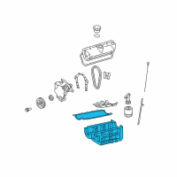 OEM 2008 Chevrolet Equinox Oil Pan Diagram - 12597906