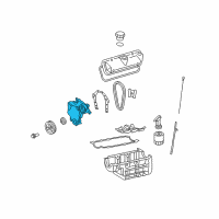 OEM Pontiac Front Cover Diagram - 12599771