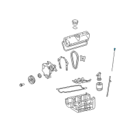 OEM Pontiac Torrent Dipstick Diagram - 12590896