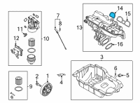 OEM Hyundai Accent Gasket-Intake Manifold Diagram - 28411-2M100
