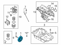 OEM Hyundai Sonata Pulley-Damper Diagram - 23124-2M700