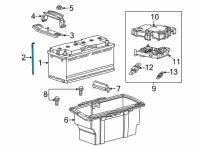 OEM 2020 Ram ProMaster 3500 Tube-Battery Return Diagram - 4727608AA