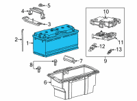 OEM 2021 Ram ProMaster 2500 Battery-Storage Diagram - BBH9A001AA