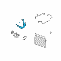 OEM Saturn Vue Front AC Hose Diagram - 19130410