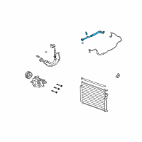 OEM 2010 Saturn Vue Hose, A/C Evaporator Thermal Expansion Valve Diagram - 96852699