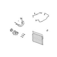 OEM 2009 Saturn Vue Rear AC Hose Valve Diagram - 19257977