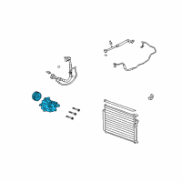 OEM Saturn Vue Compressor Assembly Diagram - 19130316