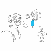 OEM GMC Acadia Evaporator Asm-Auxiliary A/C Diagram - 84358044