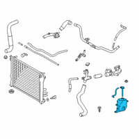 OEM Lexus ES250 Reserve Tank Assembly, R Diagram - 16470-25042