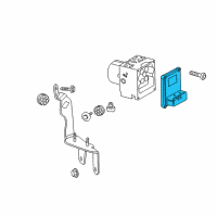 OEM 2011 Cadillac CTS Electronic Brake And Traction Control Module Diagram - 20803608