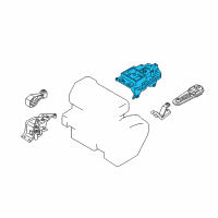 OEM 2016 Nissan Juke Engine Mounting Insulator , Front Left Diagram - 11220-1KF1C