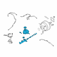 OEM 2013 Hyundai Genesis Coupe Cylinder Assembly-Brake Master Diagram - 58510-2M500