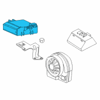 OEM 2000 BMW Z8 Radar Burglar Alarm Module Diagram - 65-75-6-974-631