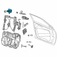 OEM 2014 Dodge Dart Cylinder-Door Lock Diagram - 68237148AA