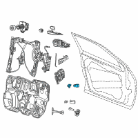 OEM Dodge Dart Door Hinge-Upper Left Diagram - 68082433AE