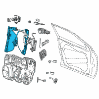 OEM 2014 Dodge Dart Handle-Inside Release Diagram - 68170242AB