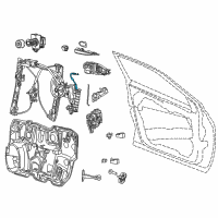 OEM 2015 Dodge Dart Cable-Outside Handle To Latch Diagram - 68082266AC