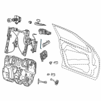 OEM Dodge Dart Link-Key Cylinder To Latch Diagram - 68170232AA