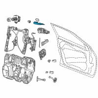 OEM 2015 Jeep Cherokee Handle-Exterior Door Diagram - 1SZ26GW7AG