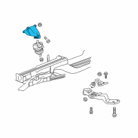 OEM 2010 Cadillac CTS Mount Bracket Diagram - 15234761