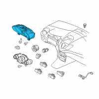 OEM 2011 Ford Fiesta Cluster Assembly Diagram - BE8Z-10849-EA