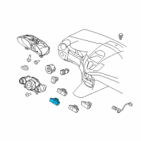 OEM 2013 Ford Fiesta Seat Heat Switch Diagram - BE8Z-14D694-CA