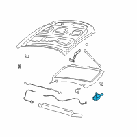 OEM 2015 Lincoln MKS Latch Diagram - 4L3Z-16700-AB