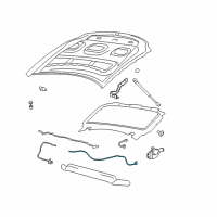 OEM 2006 Lincoln Mark LT Release Cable Diagram - 4L3Z-16916-AAA