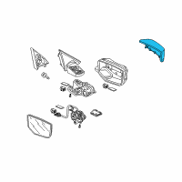 OEM 2015 Acura ILX Cap, Driver Side Skull (Alabaster Silver Metallic) Diagram - 76251-TA0-A01ZD