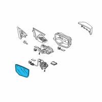 OEM 2012 Honda Accord Mirror, Passenger Side (R1400) Diagram - 76203-TA0-A01