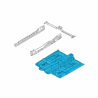 OEM 2006 Mercury Montego Front Floor Pan Diagram - BB5Z-7811135-A