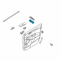 OEM 2020 Kia Sorento Power Window Switch Diagram - 93571C6BA0