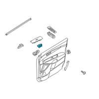 OEM Kia Sorento Power Window Unit Assembly Diagram - 93576C6BD0