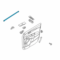 OEM 2016 Kia Sorento WEATHERSTRIP-Front Door Belt Inside Diagram - 82231C5000