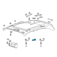 OEM 2017 Lincoln Continental Reading Lamp Assembly Diagram - FA1Z-13776-AL