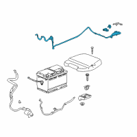 OEM 2008 Saturn Outlook Cable Asm-Battery Positive Diagram - 25897581