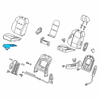 OEM Acura MDX Heater, Left Front Seat Cushion Diagram - 81534-STX-A01