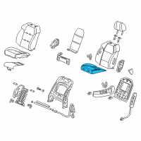 OEM 2009 Acura MDX Pad, Left Front Seat Cushion Diagram - 81537-STX-A61