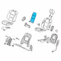 OEM Acura MDX Heater, Left Front Seat-Back Diagram - 81524-STX-A01