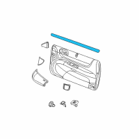 OEM 2001 Chrysler Sebring WEATHERSTRIP-Front Door Belt Diagram - 4880068AF