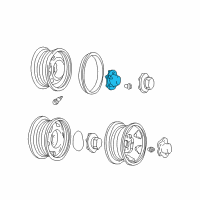 OEM 1996 Chevrolet S10 Hub Cap ASSEMBLY Diagram - 15661026