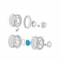 OEM 1996 GMC Sonoma Wheel Cap Diagram - 15661028
