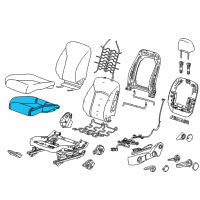 OEM 2015 Buick Verano Seat Cushion Pad Diagram - 22919377