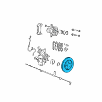 OEM 2009 Dodge Caliber Front Brake Rotor Diagram - 5105513AA