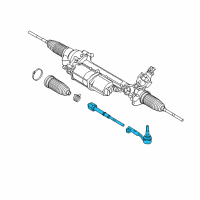 OEM 2020 BMW i8 Steering Tie Rod Assembly Diagram - 32-10-6-858-672