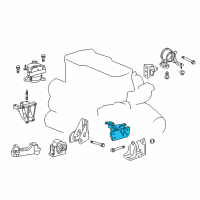 OEM 2013 Scion tC Side Mount Diagram - 12372-36030