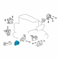 OEM 2016 Scion tC Front Mount Diagram - 12361-36050