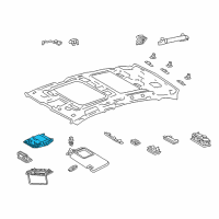 OEM 2021 Lexus LS500 Lamp Assy, Glove Box Diagram - 81260-50Q30-A0