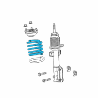 OEM 2014 Ford Mustang Coil Spring Diagram - BR3Z-5310-A