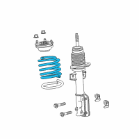 OEM 2014 Ford Mustang Coil Spring Diagram - BR3Z-5310-F